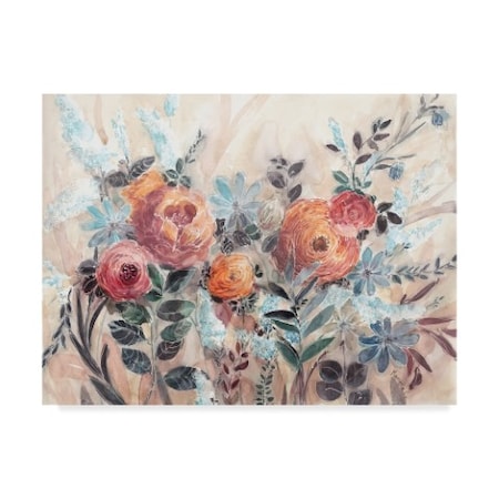 Marietta Cohen Art And Design 'White Line Floral' Canvas Art,35x47